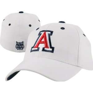 Arizona Wildcats White Top of the World Flex Hat  Sports 