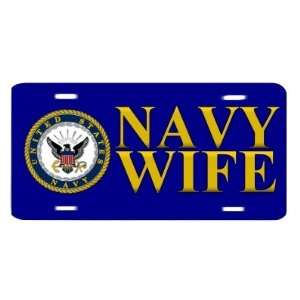  United States Navy Wife USN Auto Vanity Front License 