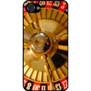 Rikki KnightTM Rouelette Wheel Black Hard Case Cover for Apple iPhone 