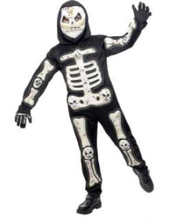 Child Glow in Dark Skeleton with Blood Costume (ref 62915)