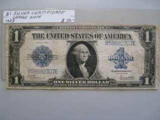 1923 Large $1.00 Silver Certificate. Fr# 238 Woods White.  