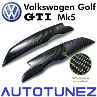 Carbon Fiber Volkswagen Golf 5 GTI Mk5 V Eyelid Eyebrow  