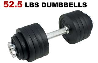 New 52.5 lbs Pound Adjustable Dumbbells Weight Dumbbell  