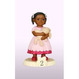  African American Figurine Birthday Girl Age 02