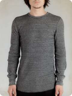 New Alternative Apparel Mens Long Sleeve Cotton Waffle Heather Thermal 