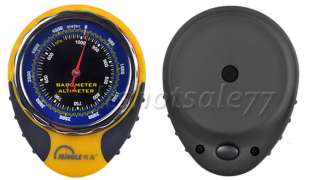 in1 Digital Compass Barometer Altimeter Thermometer Outdoor Yellow 