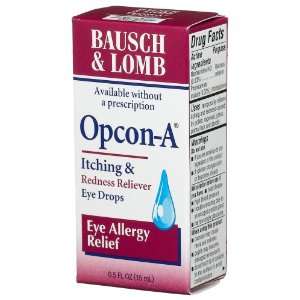  Bausch & Lomb Opcon A Eye Drops, Eye Allergy Relief, 0.5 