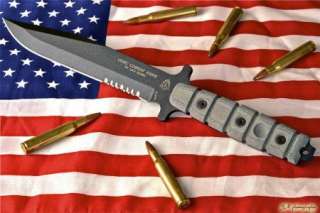 Tops Knives USMC Combat Knife USMC 7.5 with Sheath  