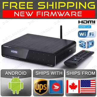   Full HD 1080p 3D Android Blu Ray Media Player WiFi N Built in  