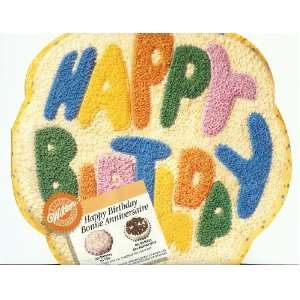  Wilton Happy Birthday Cake Pan (2105 1073, 1980)