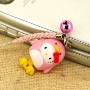   Animal Swing Mascot Netsuke Cell Phone Strap (Penguin) Toys & Games