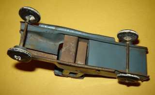ANTIQUE OLD TIN TOY CAR MILITARY TRUCK 3 3/4 length  