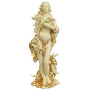  Aphrodite Greek Goddess Of Love Gilt Statue Mythology 7243 