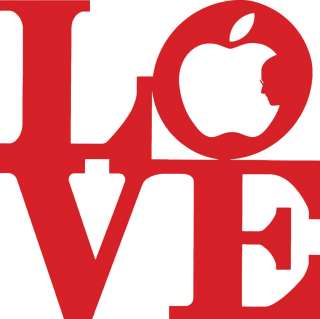   Art Sticker Decal Love Apple Mac Steve Jobs Macintosh Computer  