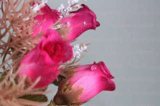   BROWN PINK AUTUMN 10 bush 21 silk rose budS flower bushes Clearance