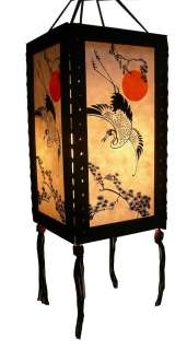 ASIAN ORIENTAL JAPAN BIRD HANGING LAMP FOR DECOR  