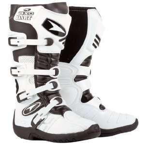  AXO Dart Motorcycle Boots (Size 10.5, White) Automotive