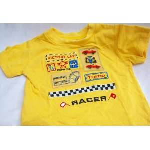  Baby Boy 3 6 Months, Yellow Racing Shirt, Turbo Racer 