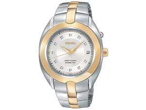   Arctura Silver Dial Stainless Steel and Gold Plated Womens Watch