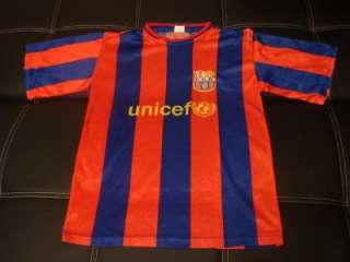 FCB FOOTBALL CLUB BARCELONA UNICEF #2 SOCCER JERSEY SHIRT  