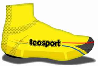 TEO SPORT Yellow Logo SHOE COVERS Booties TRACK  