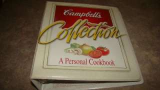 Vintage Campbells Soup 3 Ring Binder Cookbook  