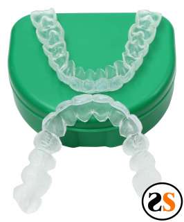 upper and lower) Custom Dental Teeth Bleaching Trays Gel Reservoirs