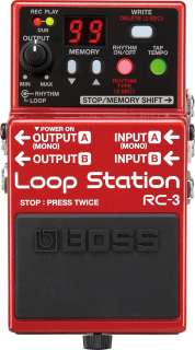Boss RC 3 RC3 Loop Station Guitar Effects Looper Pedal   Authorized 