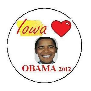 IOWA for BARACK OBAMA Political 1.25 MAGNET ~ Love Heart Presidential 