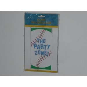  THE PARTY ZONE Baseball Door Banner