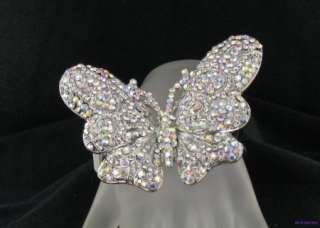 Drag Queen Pageant Crystal XL Butterfly Cuff Bracelet  