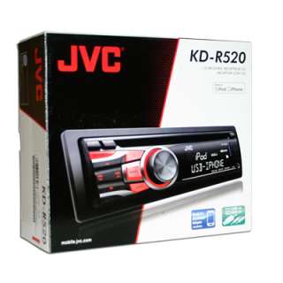 Brand New Factory Sealed JVC KDR520 CD/USB Receiver with Dual AUX
