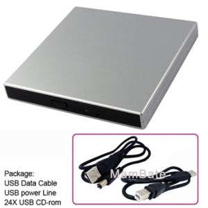 USB External CD ROM Drive For Dell Mini 9 10 12 Netbook  