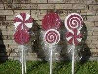 Christmas Outdoor Yard Decorations Lollipops / Yard Art  