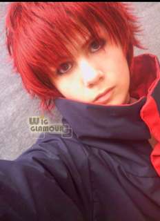   Shippuuden Gaara Akatsuki Sasori Cosplay Short Copper Red Hair Wig