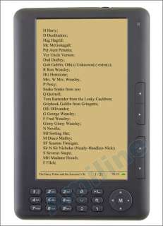 eBook Reader Color C Paper LCD FM MP4 MP5 4GB Black  