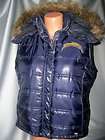Rare Victorias Secret Pink Bling San Diego Chargers Fur Hooded Puffer 