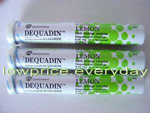 25 Lozenges DEQUADIN Lemon Infections mouth&throat  