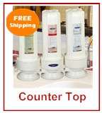   quest mega countertop water filter system is very simple to hook up