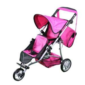  Mommy and Me Twin Doll Jogger 9669DL with Free Carriage 