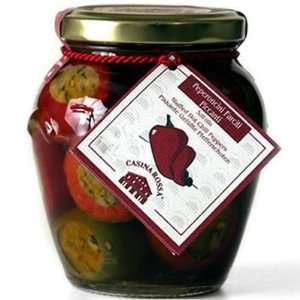Casina Rossa Stuffed Hot Cherry Peppers Grocery & Gourmet Food