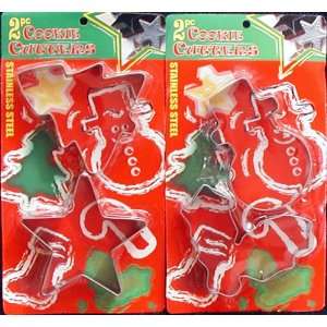  Christmas Cookie Cutters   4pc Large Stainless Steel Set 