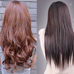 10 style★5 Color★ curly curl wavy straight clip in hair 