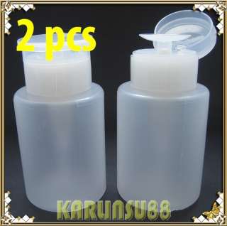 Pump Dispenser X 2 Nail Art Acetone Polish Makeup Remover  