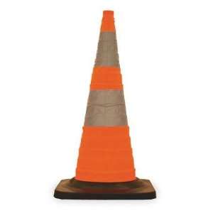 JACKSON SAFETY 22944 Collapsible Traffic Cone,Org,Rubber Base:  
