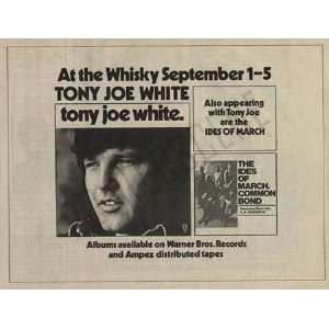    Tony Joe White Whisky Original Concert Ad 1970