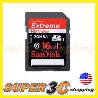   Extreme SDHC Class 10 Secure Digital HC HD Video Flash Memory Card
