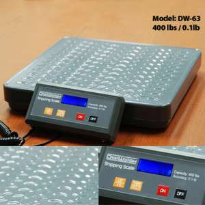 400LB Digital Shipping Floor Scale UPS Fedex USPS Compact 12 x 12 