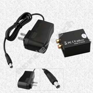 Digital Optical Coax to Analog Audio Converter Adapter  