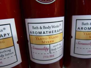 Bath & Body Work Ylang Ylang Myrrh Aromatherapy Lotion Lot of 5 2 oz 